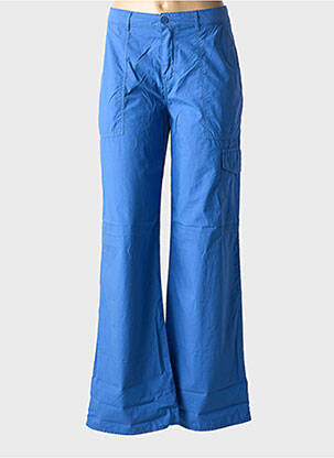 Pantalon flare taille normale taille normale bleu FIVE femme