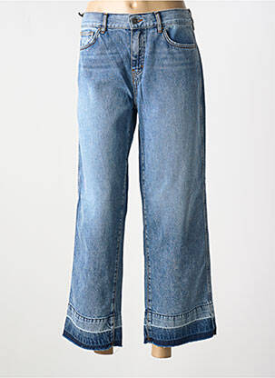 Jeans coupe large stretch taille basse bleu FIVE femme