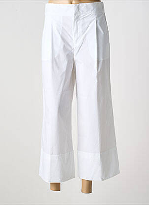 Pantalon 7/8 taille haute taille haute blanc TWINSET femme
