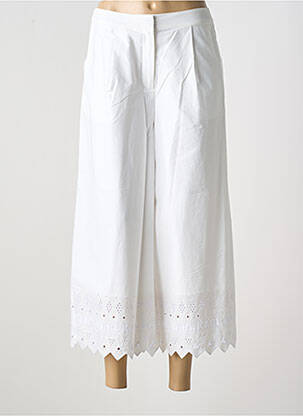 Pantacourt taille haute taille haute blanc KARL LAGERFELD femme