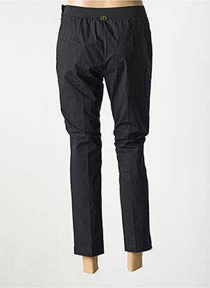 Pantalon 7/8 tissage popeline taille normale noir TWINSET femme