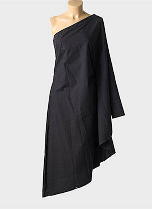 Robe longue manches longues manches longues noir KARL LAGERFELD femme