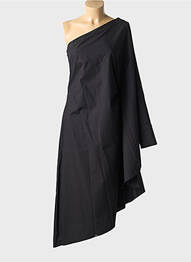 Robe longue manches longues manches longues noir KARL LAGERFELD femme