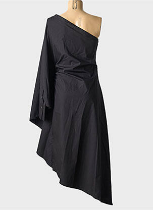 Robe longue manches longues manches longues noir KARL LAGERFELD femme