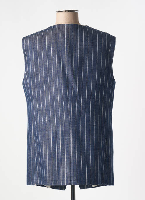 Gilet sans manche imprimé rayures bleu VICOLO femme