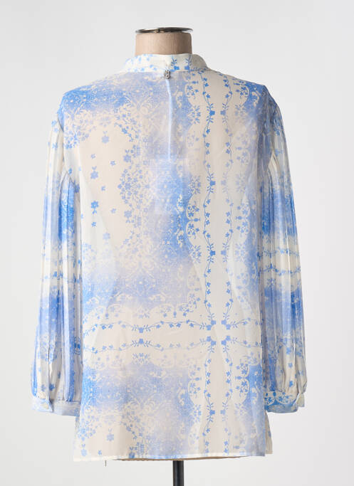 Chemisier imprimé fleurs manches longues bleu LIU JO femme