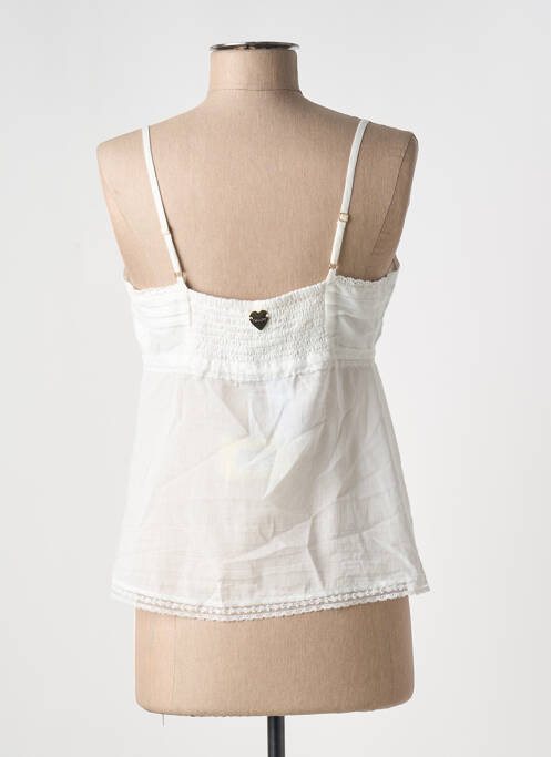 Top manches bretelles ajustables fines bretelles blanc TWINSET femme
