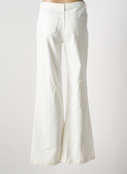 Jean coupe flare taille haute taille haute beige TWINSET femme