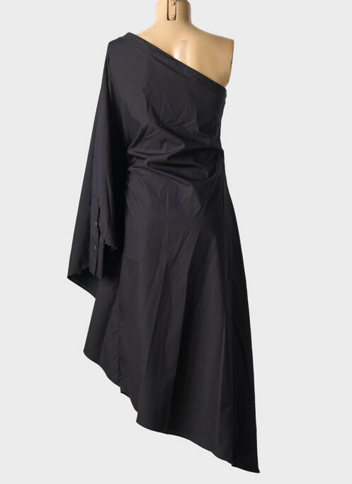 Robe longue manches longues manches longues noir KARL LAGERFELD femme