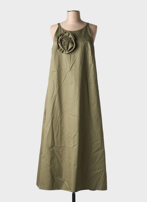 Robe longue vert OMERO pour femme
