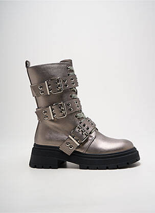 Bottines/boots matière lisse talon de 4 à 6cm argent TWINSET femme