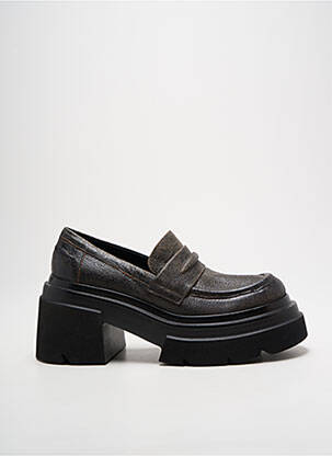 Mocassins type de semelle amortissante talon de 7 à 9cm marron ELENA IACHI femme