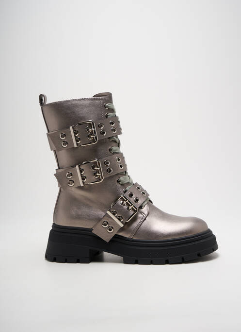 Bottines/boots matière lisse talon de 4 à 6cm argent TWINSET femme