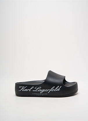 Mules/sabots matière lisse talon de 4 à 6cm noir KARL LAGERFELD femme