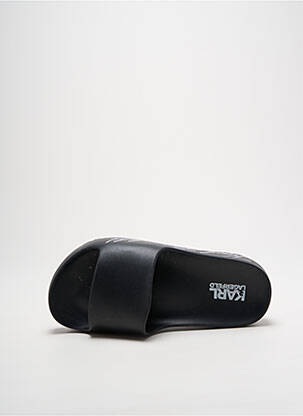 Mules/sabots matière lisse talon de 4 à 6cm noir KARL LAGERFELD femme