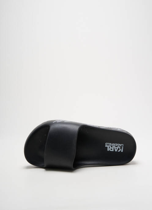 Mules/sabots matière lisse talon de 4 à 6cm noir KARL LAGERFELD femme