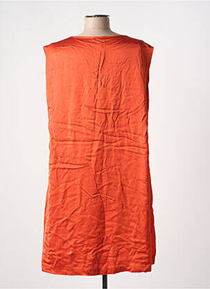 Robe courte coupe fluide sans manche orange PAKO LITTO femme