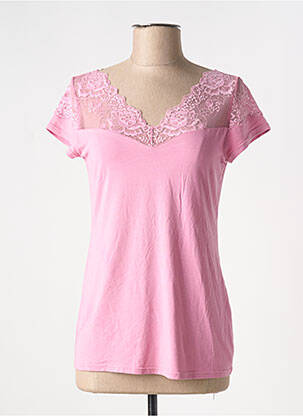 Top/caraco tissage jersey rose JANIRA femme