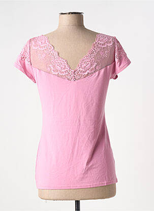 Top/caraco tissage jersey rose JANIRA femme