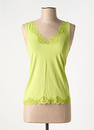 Top/caraco tissage jersey vert ANTIGEL femme