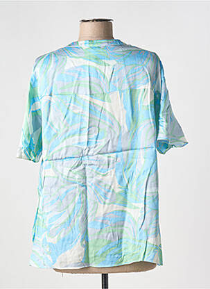 Blouse imprimé fantaisie manches courtes bleu ESQUALO femme
