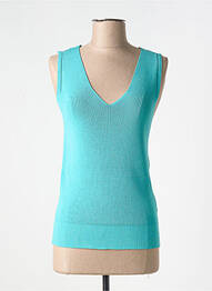 Pull stretch sans manche bleu ESQUALO femme