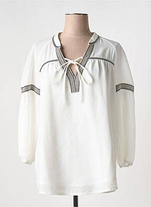Blouse manches longues manches longues beige JEAN MARC PHILIPPE femme