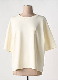 T-shirt manches mi-longues manches courtes beige ESQUALO femme