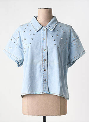 Chemisier manches courtes manches courtes bleu ESQUALO femme