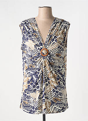 Top bleu JANIRA pour femme