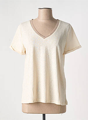 T-shirt beige GRACE & MILA pour femme