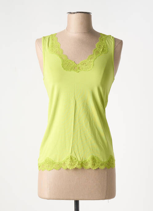 Top/caraco tissage jersey vert ANTIGEL femme