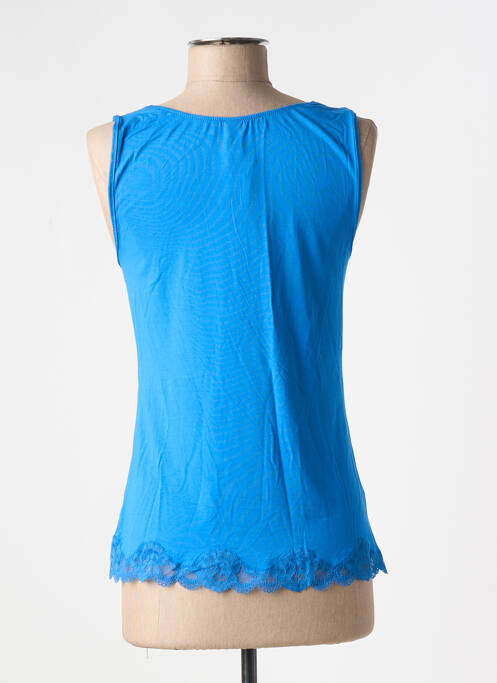 Top/caraco tissage jersey bleu ANTIGEL femme