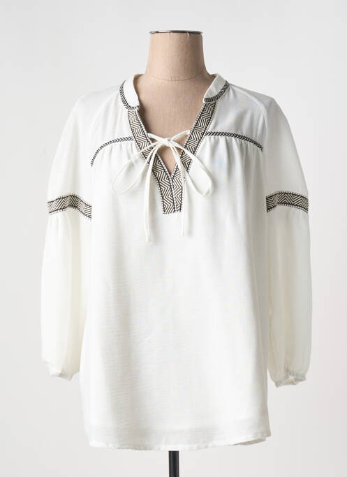 Blouse manches longues manches longues beige JEAN MARC PHILIPPE femme