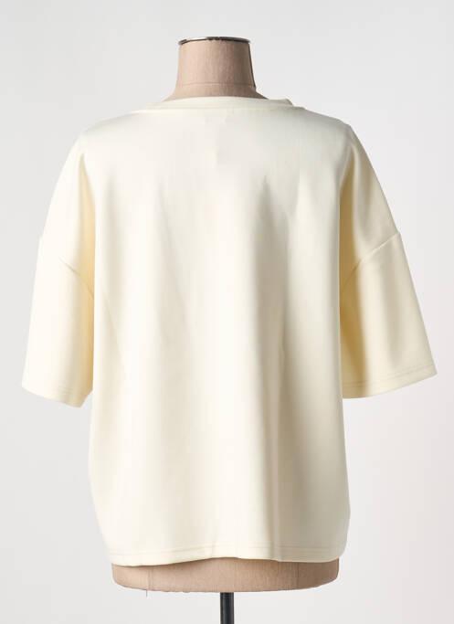 T-shirt manches mi-longues manches courtes beige ESQUALO femme