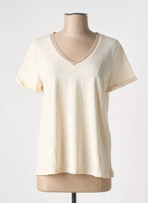 T-shirt beige GRACE & MILA pour femme