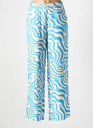 Pantalon large fermeture zip latéral taille normale bleu ESQUALO femme