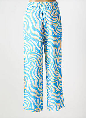 Pantalon large fermeture zip latéral taille normale bleu ESQUALO femme