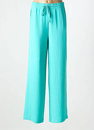 Pantalon droit tissage crêpe taille normale bleu ESQUALO femme