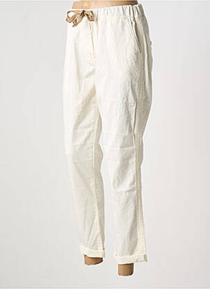 Pantalon 7/8 stretch taille normale beige PAKO LITTO femme