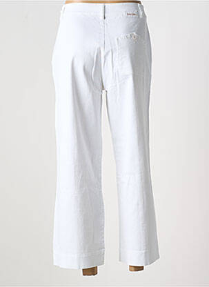 Pantalon 7/8 stretch taille normale blanc PAKO LITTO femme