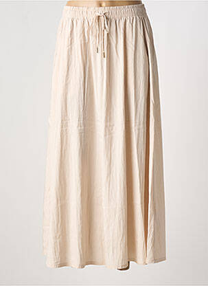 Jupe longue coupe droite beige ESQUALO femme
