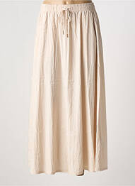 Jupe longue coupe droite beige ESQUALO femme