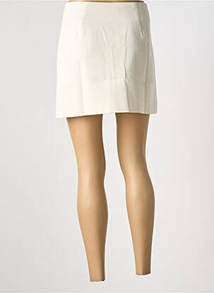 Jupe courte coupe droite beige GRACE & MILA femme