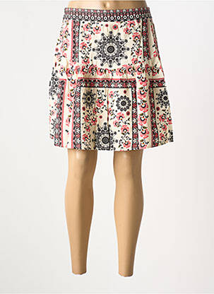 Jupe courte beige GRACE & MILA pour femme