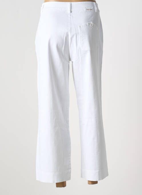 Pantalon 7/8 stretch taille normale blanc PAKO LITTO femme