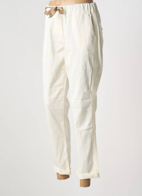 Pantalon 7/8 beige PAKO LITTO pour femme