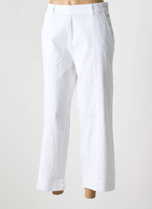 Pantalon 7/8 blanc PAKO LITTO pour femme