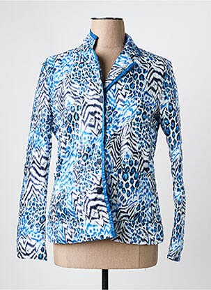 Doudoune manches longues sans capuche bleu ARELINE femme