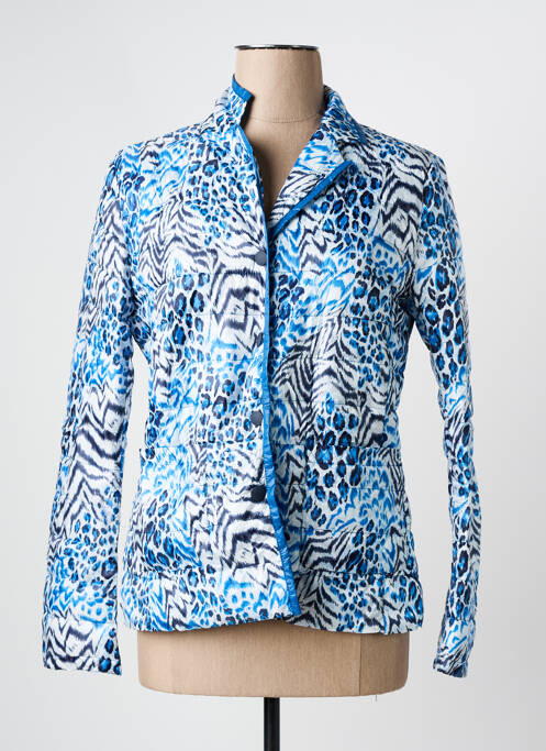 Doudoune manches longues sans capuche bleu ARELINE femme